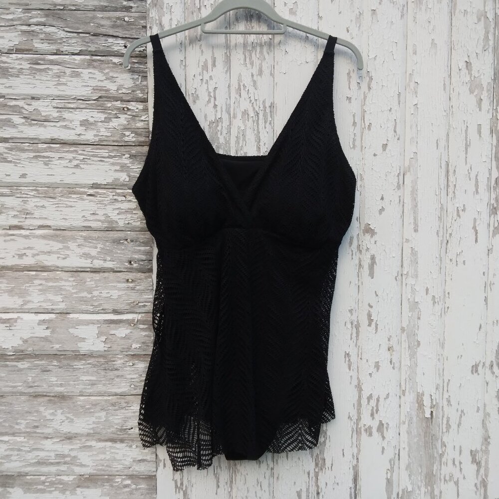 Kim Gravel x Swimsuits For All Swim Dress with Crochet Overlay